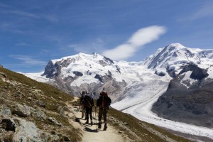 Abstieg zum Gornergletscher