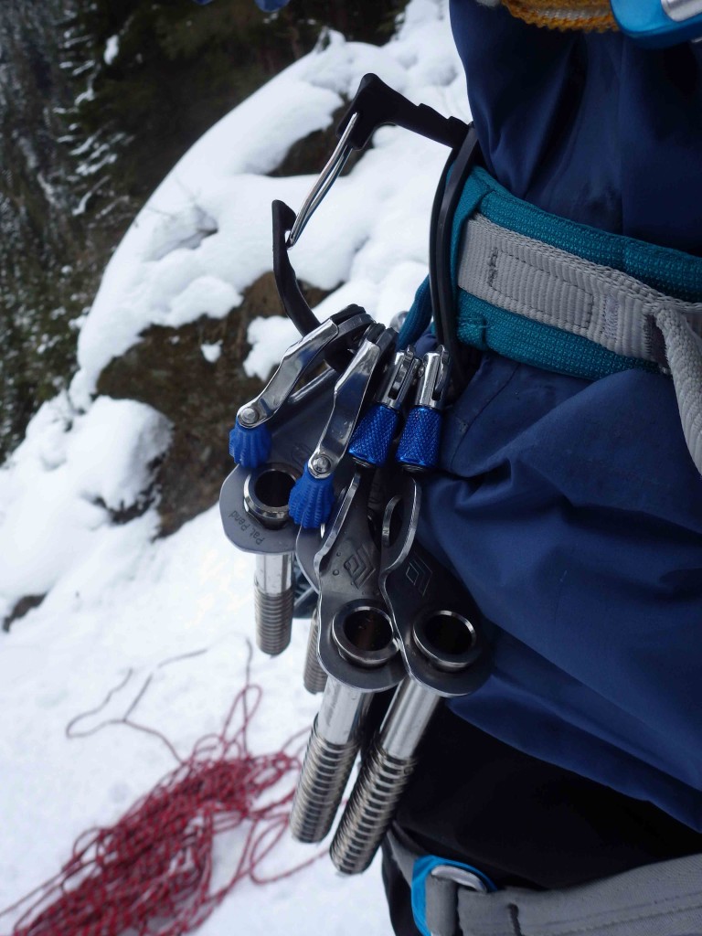 Die Petzl Speed Eisschraube am Gurt