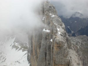 Blick vom Gipfel auf die große Zinne