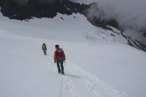 Oberhalb des Gletscherbruchs