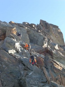 Stahlseile an den schweren Stellen