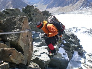 versicherter Steig zum Gletscher